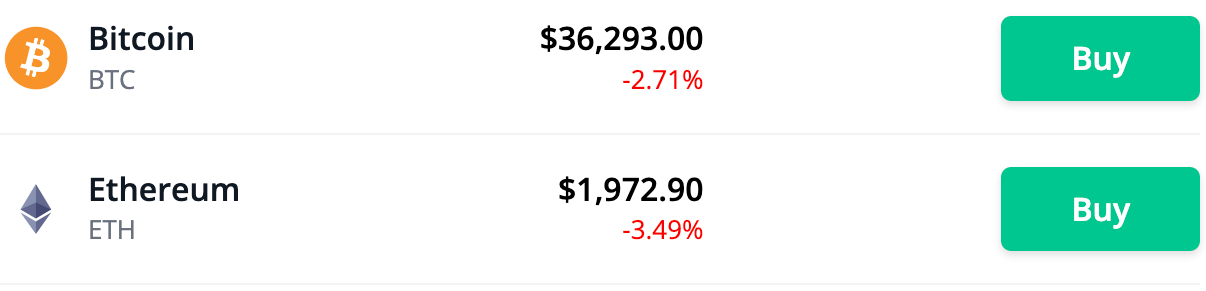 crypto prices markets